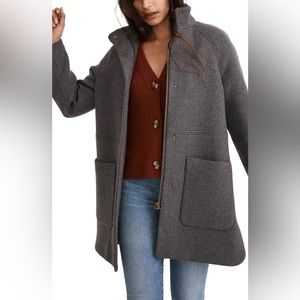 Madewell Estate Cocoon Coat in Insuluxe Fabric